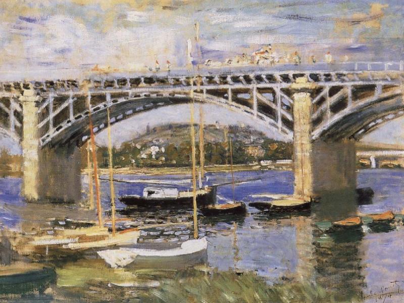 Claude Monet The Bridge at Argenteuil Sweden oil painting art